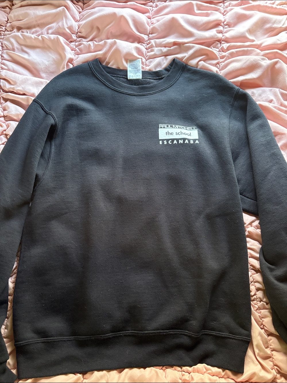 Paul Mitchell The School Escanaba Black Crewneck Sweatshirt